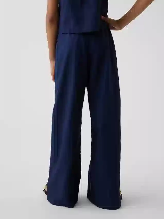 Pantalones anchos y cómodos de lino y algodón para niños