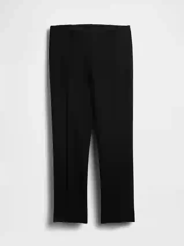 Pantalones capri de doble tejido