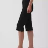 Pantalones capri de doble tejido y talle alto
