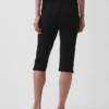 Pantalones capri de doble tejido y talle alto
