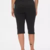 Pantalones capri de doble tejido y talle alto