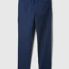 Pantalones caqui ajustados de uniforme para niños