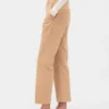 Pantalones caqui de talle medio
