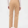 Pantalones caqui de talle medio
