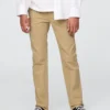 Pantalones caqui elásticos de corte recto para uniforme infantil