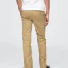 Pantalones caqui elásticos de corte recto para uniforme infantil