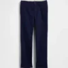 Pantalones caqui elásticos de corte recto para uniforme infantil