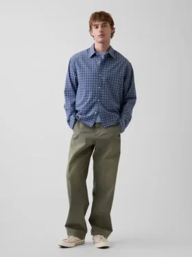 Pantalones caqui holgados