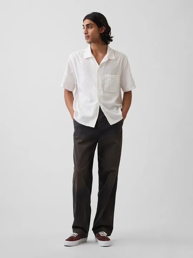 Pantalones caqui holgados