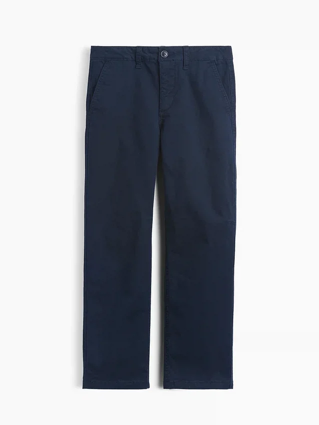 Pantalones caqui holgados de estilo moderno para niños
