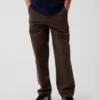 Pantalones caqui holgados de estilo moderno para niños