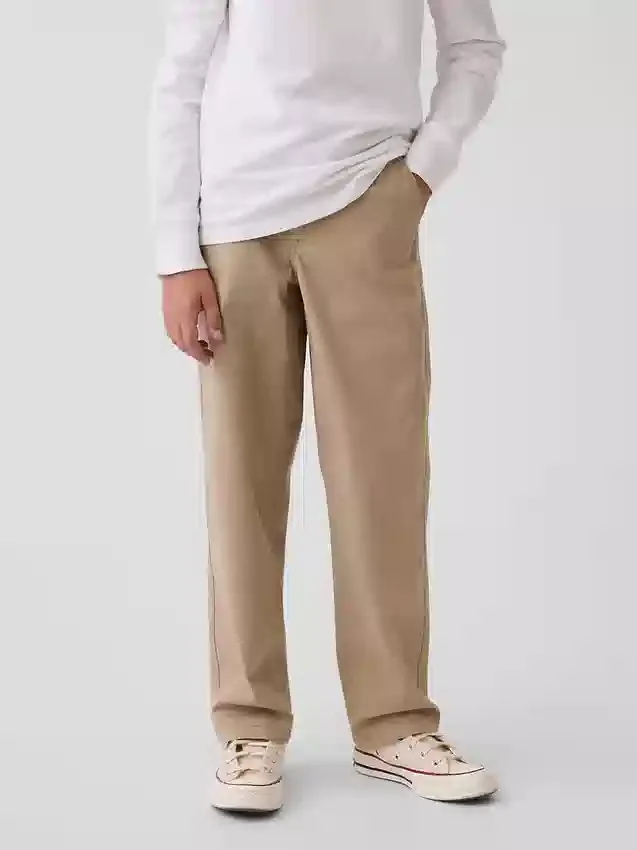 Pantalones caqui holgados de estilo moderno para niños