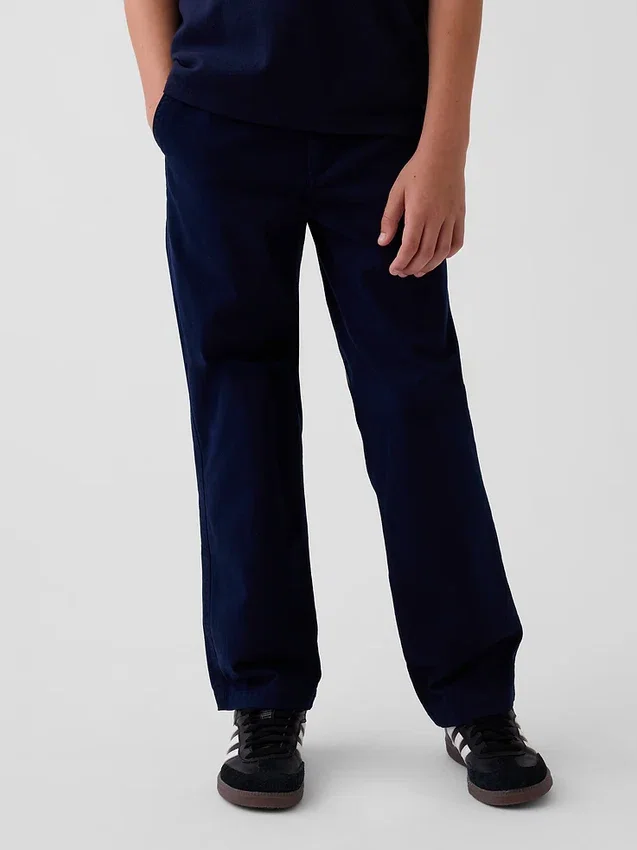 Pantalones caqui holgados de estilo moderno para niños