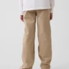 Pantalones caqui holgados de estilo moderno para niños