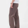 Pantalones caqui holgados de sarga pesada estilo años 90