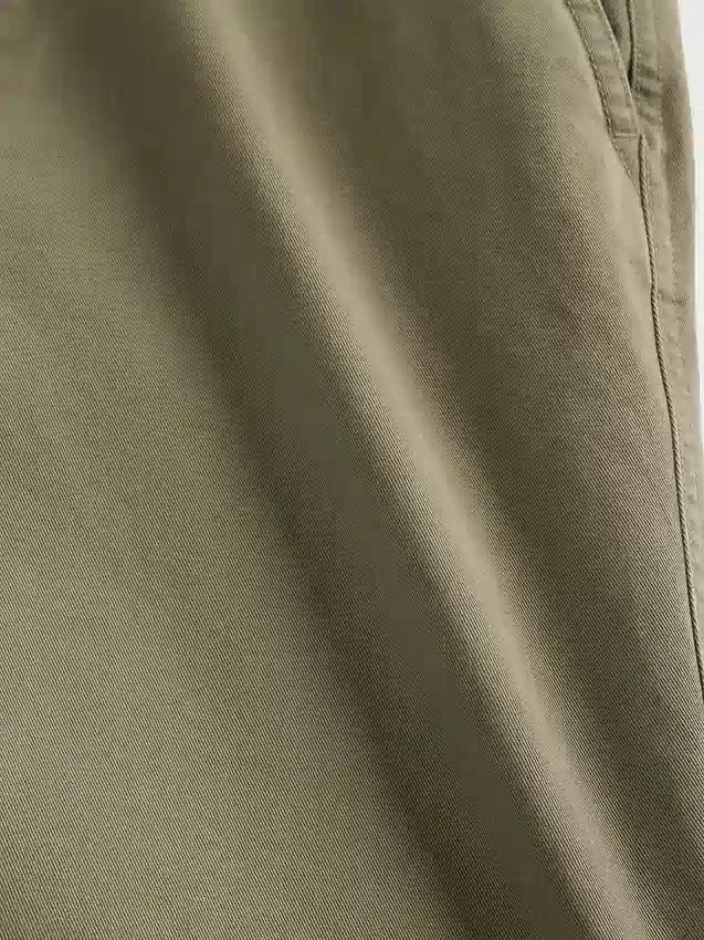 Pantalones caqui holgados de sarga pesada estilo años 90