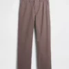 Pantalones caqui holgados de sarga pesada estilo años 90