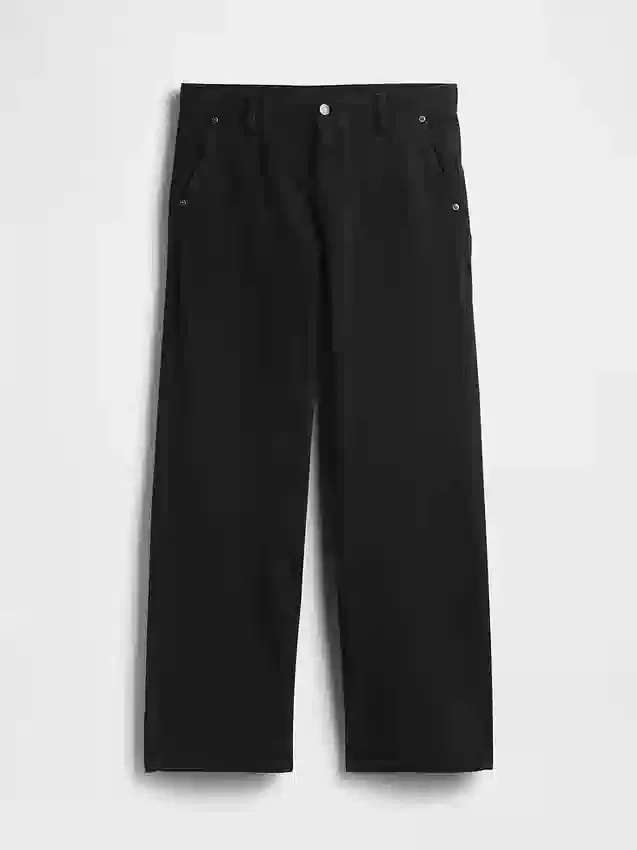 Pantalones caqui holgados de talle bajo estilo años 90