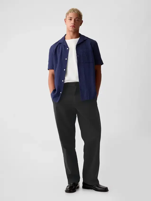 Pantalones caqui holgados estilo moderno de los 90