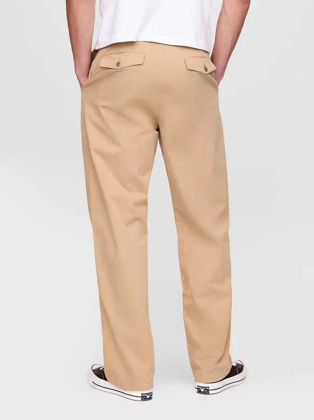Pantalones caqui holgados estilo moderno de los 90
