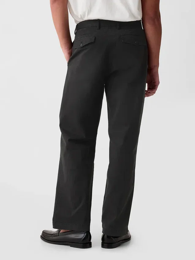 Pantalones caqui holgados estilo moderno de los 90