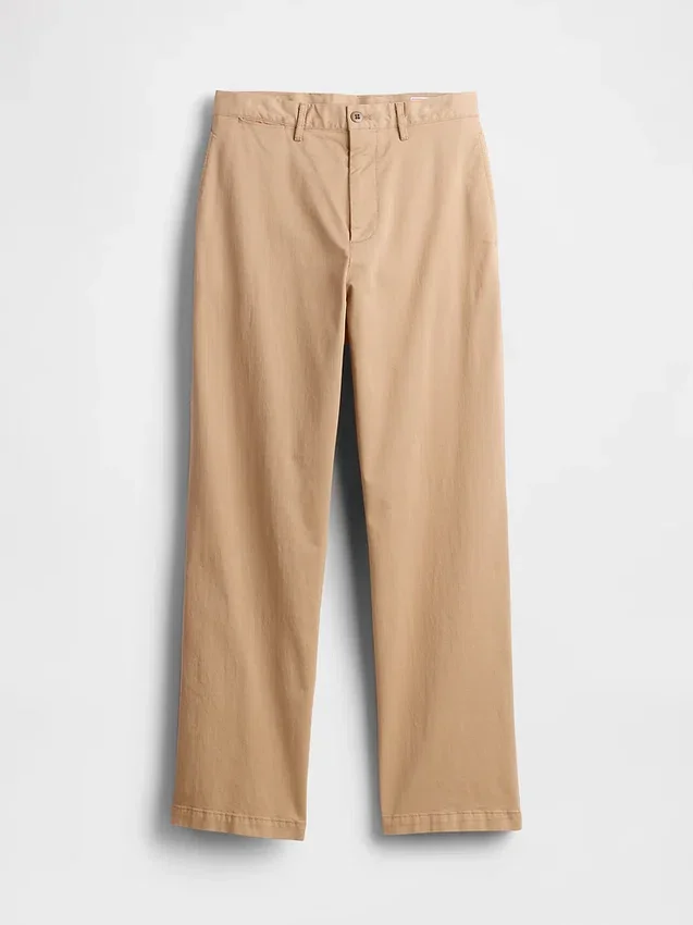Pantalones caqui holgados estilo moderno de los 90