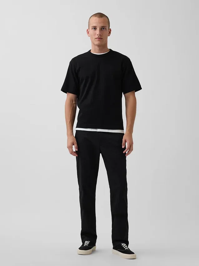 Pantalones caqui rectos modernos
