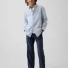 Pantalones caqui rectos y holgados de estilo uniforme moderno para niños