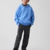 Pantalones caqui rectos y holgados de estilo uniforme moderno para niños