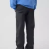 Pantalones caqui rectos y holgados de estilo uniforme moderno para niños