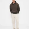 Pantalones caqui utilitarios de corte recto y estilo relajado