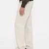 Pantalones caqui utilitarios de corte recto y estilo relajado