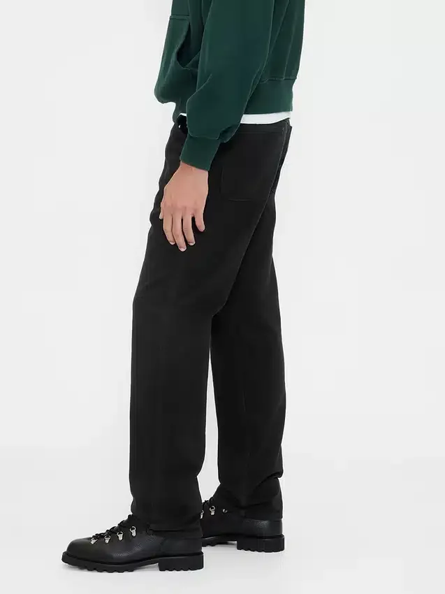 Pantalones caqui utilitarios de corte recto y estilo relajado