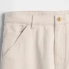 Pantalones caqui utilitarios de corte recto y estilo relajado