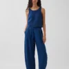 Pantalones cómodos de mezclilla de gasa de algodón