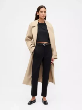 Pantalones cortos ajustados de doble tejido y talle alto
