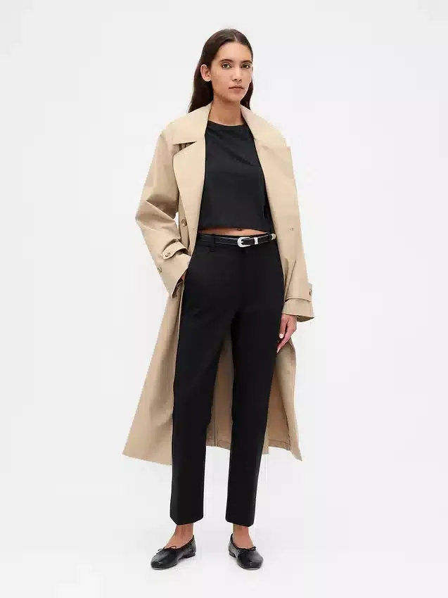 Pantalones cortos ajustados de doble tejido y talle alto