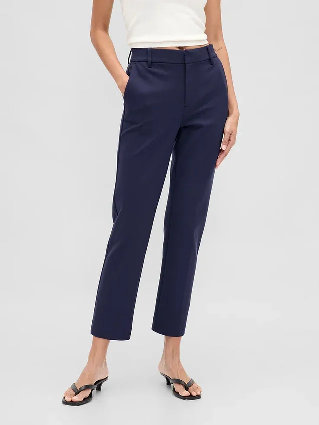 Pantalones cortos ajustados de doble tejido y talle alto