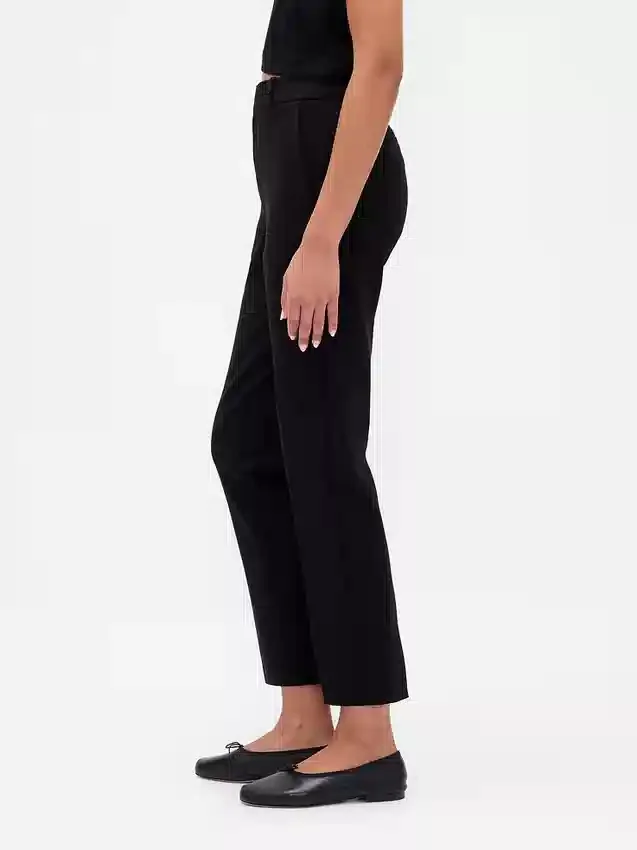 Pantalones cortos ajustados de doble tejido y talle alto