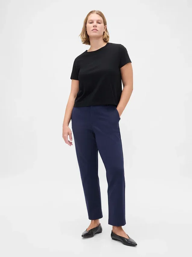 Pantalones cortos ajustados de doble tejido y talle alto