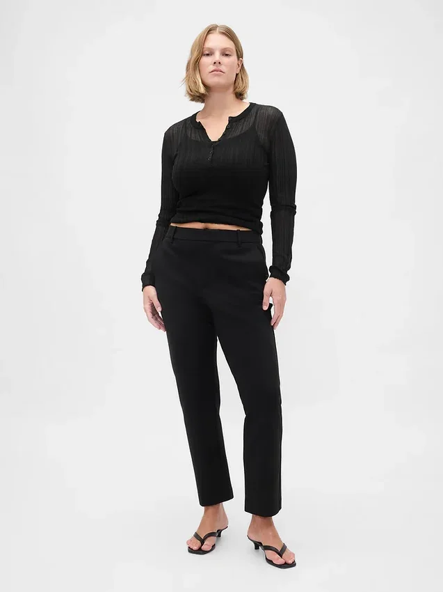 Pantalones cortos ajustados de doble tejido y talle alto