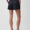 Pantalones cortos caqui de talle medio