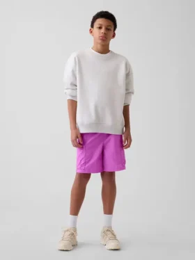 Pantalones cortos cargo holgados de secado rápido para niños