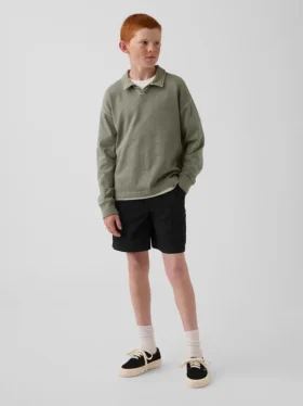 Pantalones cortos cargo holgados de secado rápido para niños