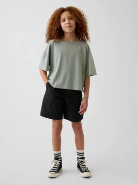 Pantalones cortos cargo holgados de secado rápido para niños