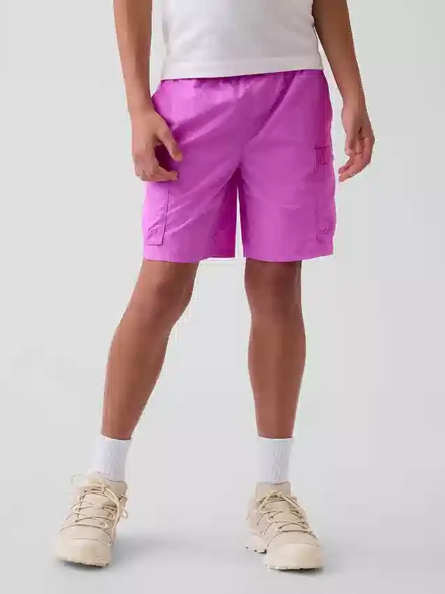 Pantalones cortos cargo holgados de secado rápido para niños