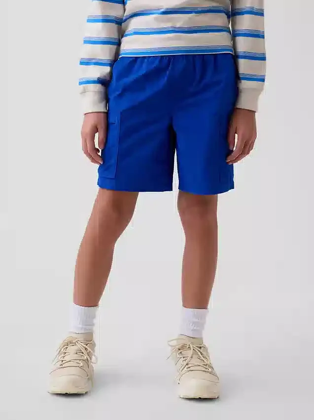 Pantalones cortos cargo holgados de secado rápido para niños
