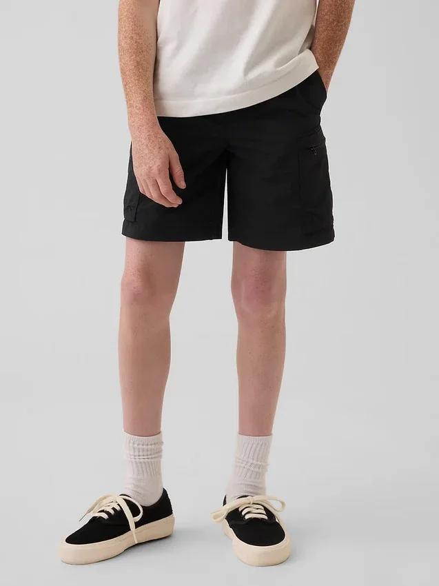 Pantalones cortos cargo holgados de secado rápido para niños