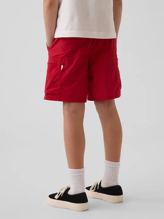 Pantalones cortos cargo holgados de secado rápido para niños