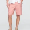 Pantalones cortos cómodos de lino y algodón de 9"